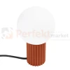 Lampa biurkowa Halo szklana kula design 1xG9 IP20 ochra czerwona perfektmarket (6).webp