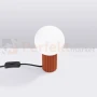Lampa biurkowa Halo szklana kula design 1xG9 IP20 ochra czerwona perfektmarket (5).webp