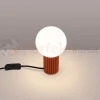 Lampa biurkowa Halo szklana kula design 1xG9 IP20 ochra czerwona perfektmarket (4).webp