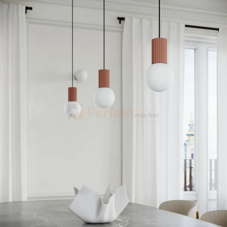 Lampa biurkowa Halo szklana kula design 1xG9 IP20 mocca perfektmarket (9).webp