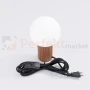 Lampa biurkowa Halo szklana kula design 1xG9 IP20 mocca perfektmarket (6).webp