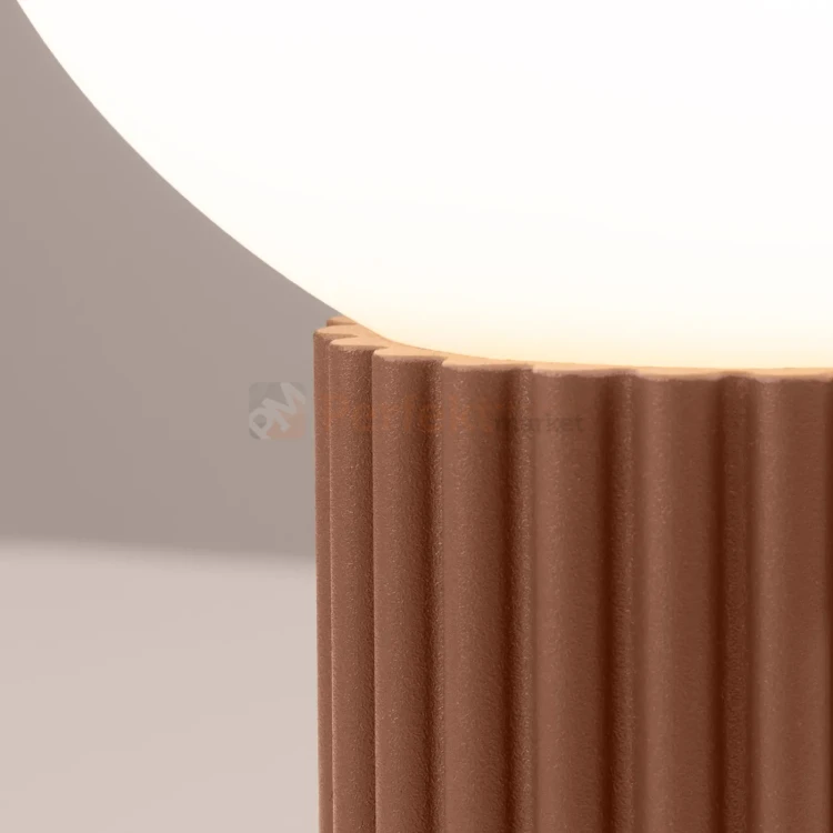 Lampa biurkowa Halo szklana kula design 1xG9 IP20 mocca perfektmarket (4).webp
