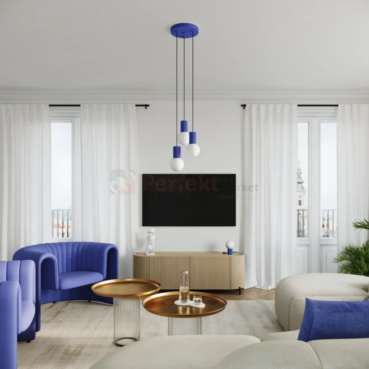 Lampa biurkowa Halo szklana kula design 1xG9 IP20 ultramaryna perfektmarket (9).webp