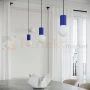 Lampa biurkowa Halo szklana kula design 1xG9 IP20 ultramaryna perfektmarket (10).webp