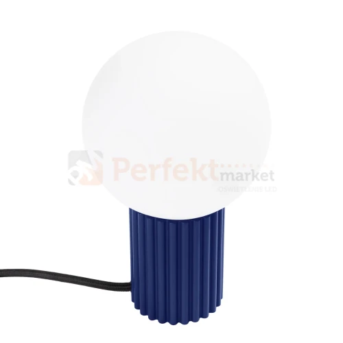Lampa biurkowa Halo szklana kula design 1xG9 IP20 ultramaryna perfektmarket (5).webp