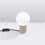 Lampa biurkowa Halo szklana kula design 1xG9 IP20 taupe perfektmarket (2).webp