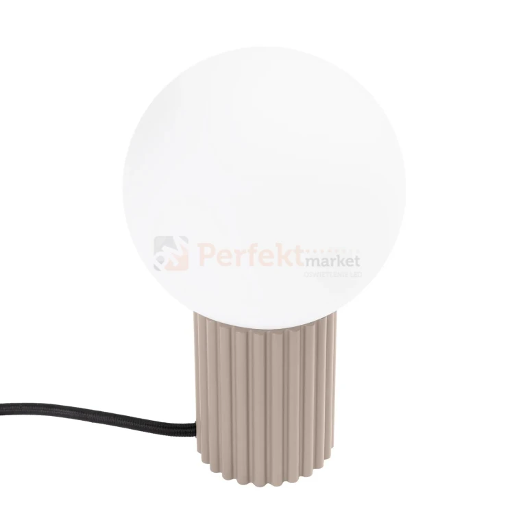 Lampa biurkowa Halo szklana kula design 1xG9 IP20 taupe perfektmarket (4).webp