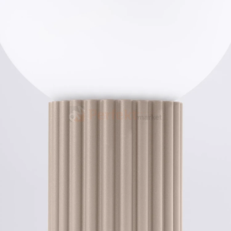 Lampa biurkowa Halo szklana kula design 1xG9 IP20 taupe perfektmarket (5).webp