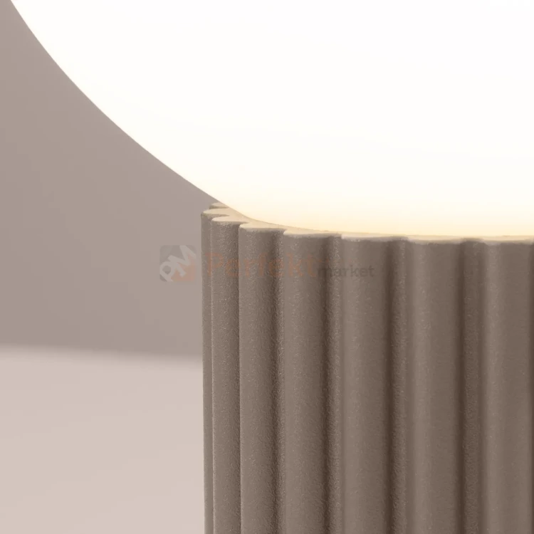 Lampa biurkowa Halo szklana kula design 1xG9 IP20 taupe perfektmarket (6).webp