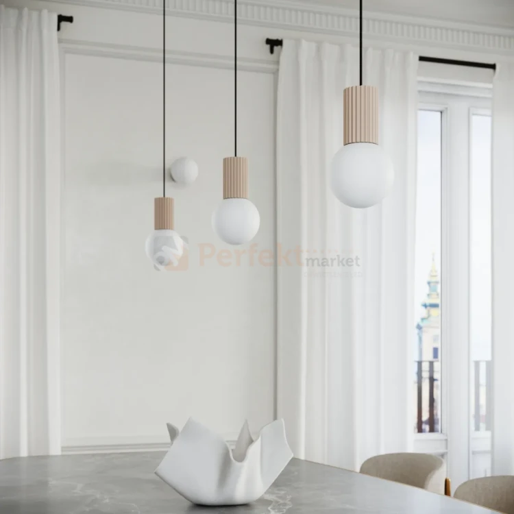 Lampa biurkowa Halo szklana kula design 1xG9 IP20 taupe perfektmarket (8).webp