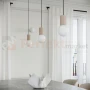Lampa biurkowa Halo szklana kula design 1xG9 IP20 taupe perfektmarket (8).webp