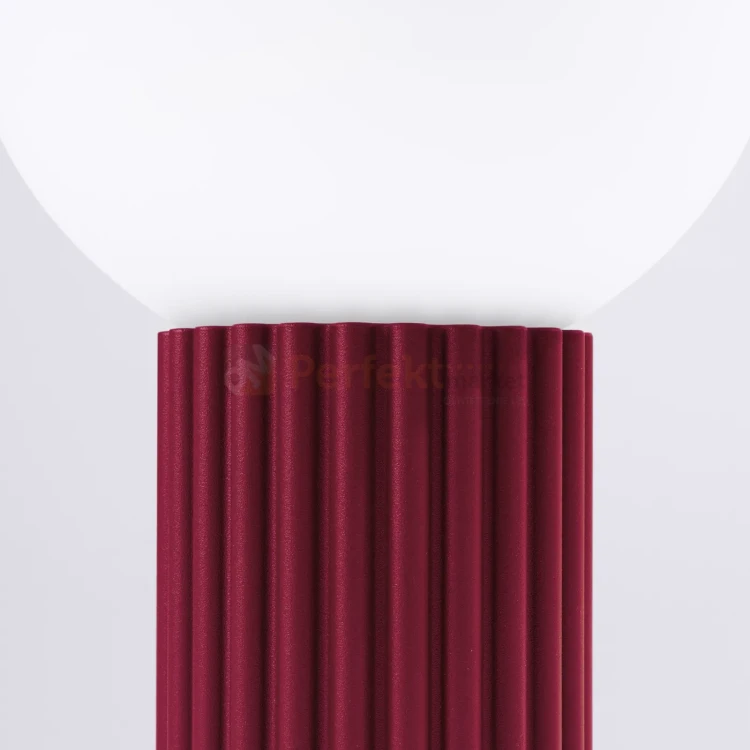 Lampa biurkowa Halo szklana kula design 1xG9 IP20 burgund perfektmarket (6).webp