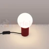 Lampa biurkowa Halo szklana kula design 1xG9 IP20 burgund perfektmarket (4).webp