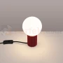 Lampa biurkowa Halo szklana kula design 1xG9 IP20 burgund perfektmarket (4).webp