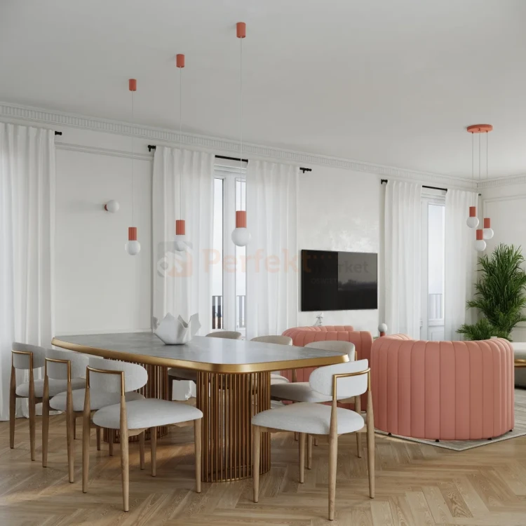 Lampa biurkowa Halo szklana kula design 1xG9 IP20 brzoskwiniowa perfektmarket (11).webp