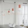 Lampa biurkowa Halo szklana kula design 1xG9 IP20 brzoskwiniowa perfektmarket (9).webp