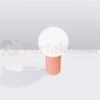 Lampa biurkowa Halo szklana kula design 1xG9 IP20 brzoskwiniowa perfektmarket (5).webp