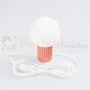 Lampa biurkowa Halo szklana kula design 1xG9 IP20 brzoskwiniowa perfektmarket (2).webp