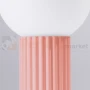 Lampa biurkowa Halo szklana kula design 1xG9 IP20 brzoskwiniowa perfektmarket (3).webp