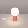 Lampa biurkowa Halo szklana kula design 1xG9 IP20 brzoskwiniowa perfektmarket (4).webp