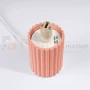 Lampa biurkowa Halo szklana kula design 1xG9 IP20 brzoskwiniowa perfektmarket.webp