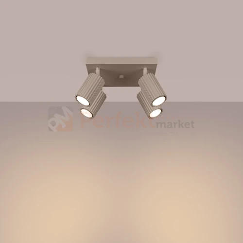 Sollux plafon Karbon 4xGU10 IP20 taupe SL.1769 perfektmarket (2).webp