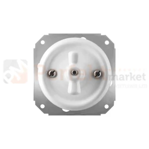 CERAMIC DESIGN przycisk żaluzjowy/roletowy 2-pozycyjny obrotowy 10A 230V biały