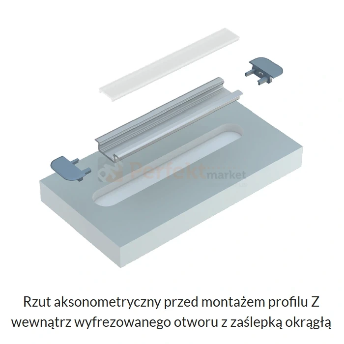 montaż profilu meblowego do led typ Z 5.webp