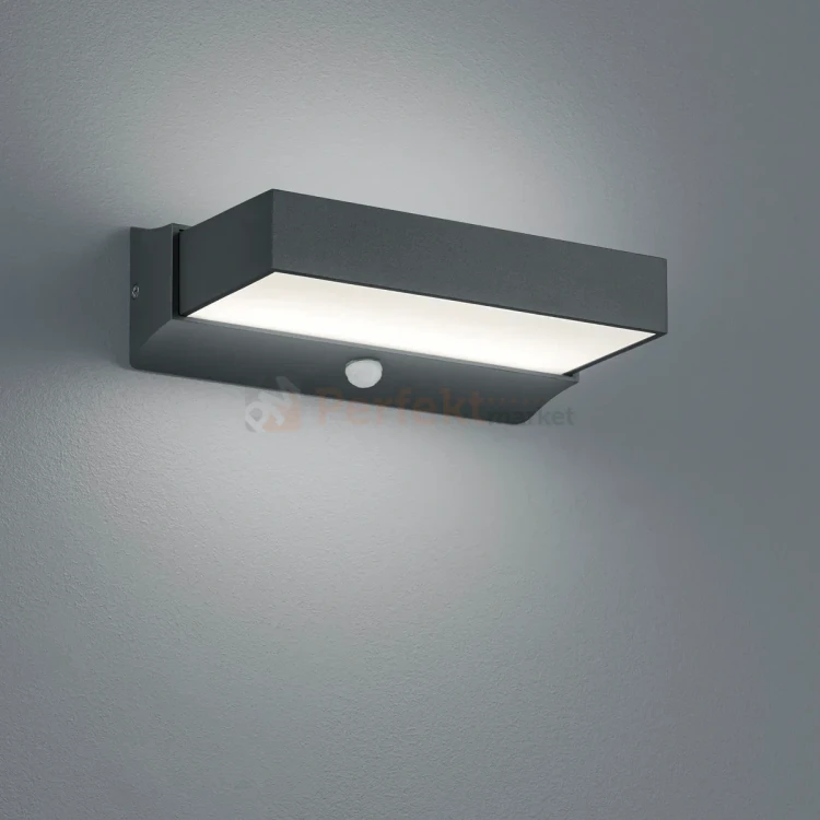 Lampa ogrodowa kinkiet CUANDO 11W z czujnikiem ruchu IP54 antracyt perfektmarket.webp