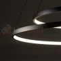 Lampa wisząca LED koła ringi CIRCOLO LED 60cm 45 cm czarna 3000K perfektmarket (11).webp
