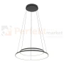Lampa wisząca LED koła ringi CIRCOLO LED 60cm 45 cm czarna 3000K perfektmarket (5).webp
