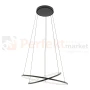 Lampa wisząca LED koła ringi CIRCOLO LED 60cm 45 cm czarna 3000K perfektmarket (1).webp