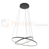 Lampa wisząca LED koła ringi CIRCOLO LED 60cm 45 cm czarna 3000K perfektmarket (2).webp
