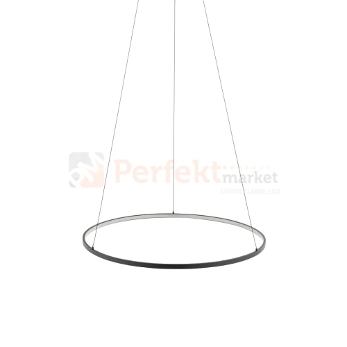 Lampa wisząca LED ring CIRCOLO LED 60cm czarna 3000K 10812 perfektmarket (7).webp