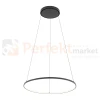 Lampa wisząca LED ring CIRCOLO LED 60cm czarna 3000K 10812 perfektmarket (5).webp