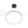 Lampa wisząca LED ring CIRCOLO LED 60cm czarna 3000K 10812 perfektmarket (2).webp