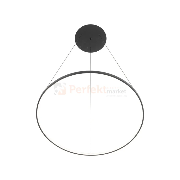 Lampa wisząca LED ring CIRCOLO LED 60cm czarna 3000K 10812 perfektmarket (2).webp