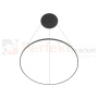 Lampa wisząca LED ring CIRCOLO LED 60cm czarna 3000K 10812 perfektmarket (2).webp