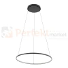 Lampa wisząca LED ring CIRCOLO LED 60cm czarna 3000K 10812 perfektmarket.webp