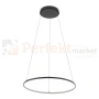 Lampa wisząca LED ring CIRCOLO LED 60cm czarna 3000K 10812 perfektmarket.webp