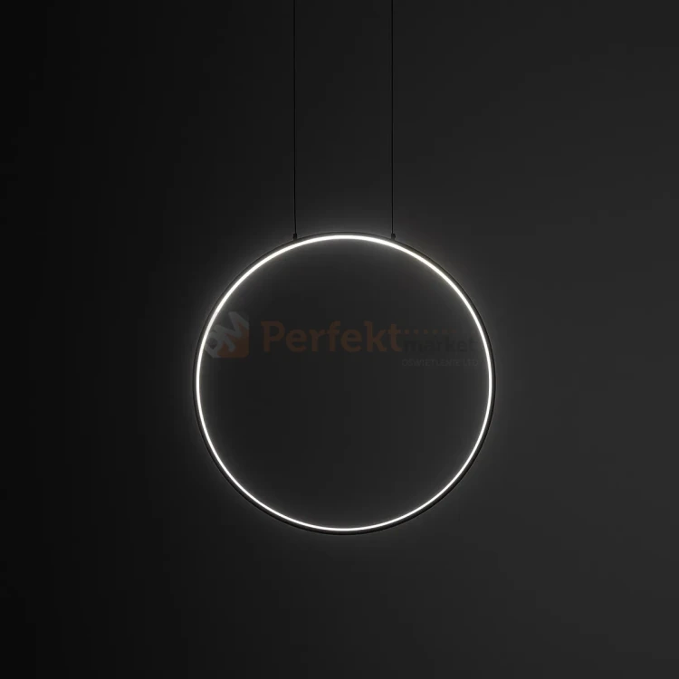 Lampa wisząca LED ring CIRCOLO LED S 45cm czarna 3000K 10810 perfektmarket (8).webp