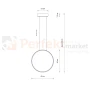 Lampa wisząca LED ring CIRCOLO LED S 45cm czarna 3000K 10810 perfektmarket (3).webp