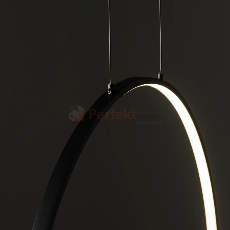 Lampa wisząca LED ring CIRCOLO LED S 45cm czarna 3000K 10810 perfektmarket (4).webp