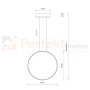 Lampa wisząca LED ring CIRCOLO LED M 10811 60cm czarna 3000K 10811 perfektmarket (3).webp