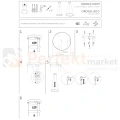Lampa wisząca LED ring CIRCOLO LED 60cm czarna 3000K 10812 perfektmarket (10).webp