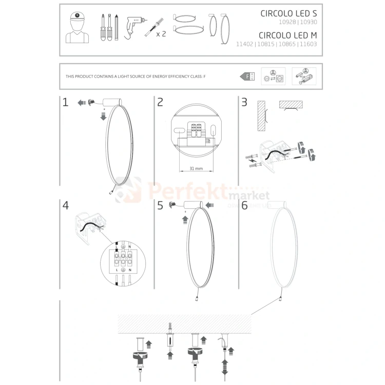 Lampa ścienno sufitowa LED CIRCOLO M 3000K czarny Nowodvorski 10815 perfektmarket (11).webp