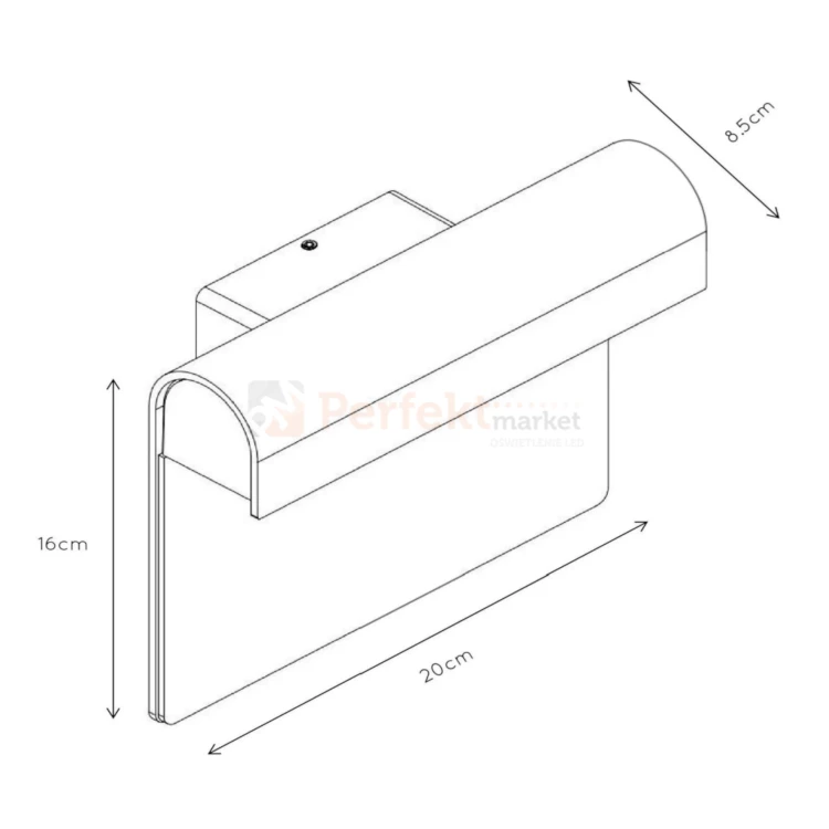 Lucide lampa elewacyjna z numerem domu THESI 6W 3000K IP54 czarna  perfektmarket (3).webp