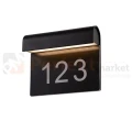 Lucide lampa elewacyjna z numerem domu THESI 6W 3000K IP54 czarna  perfektmarket (2).webp