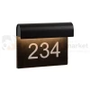 Lucide lampa elewacyjna z numerem domu THESI 6W 3000K IP54 czarna  perfektmarket.webp