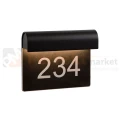 Lucide lampa elewacyjna z numerem domu THESI 6W 3000K IP54 czarna  perfektmarket.webp